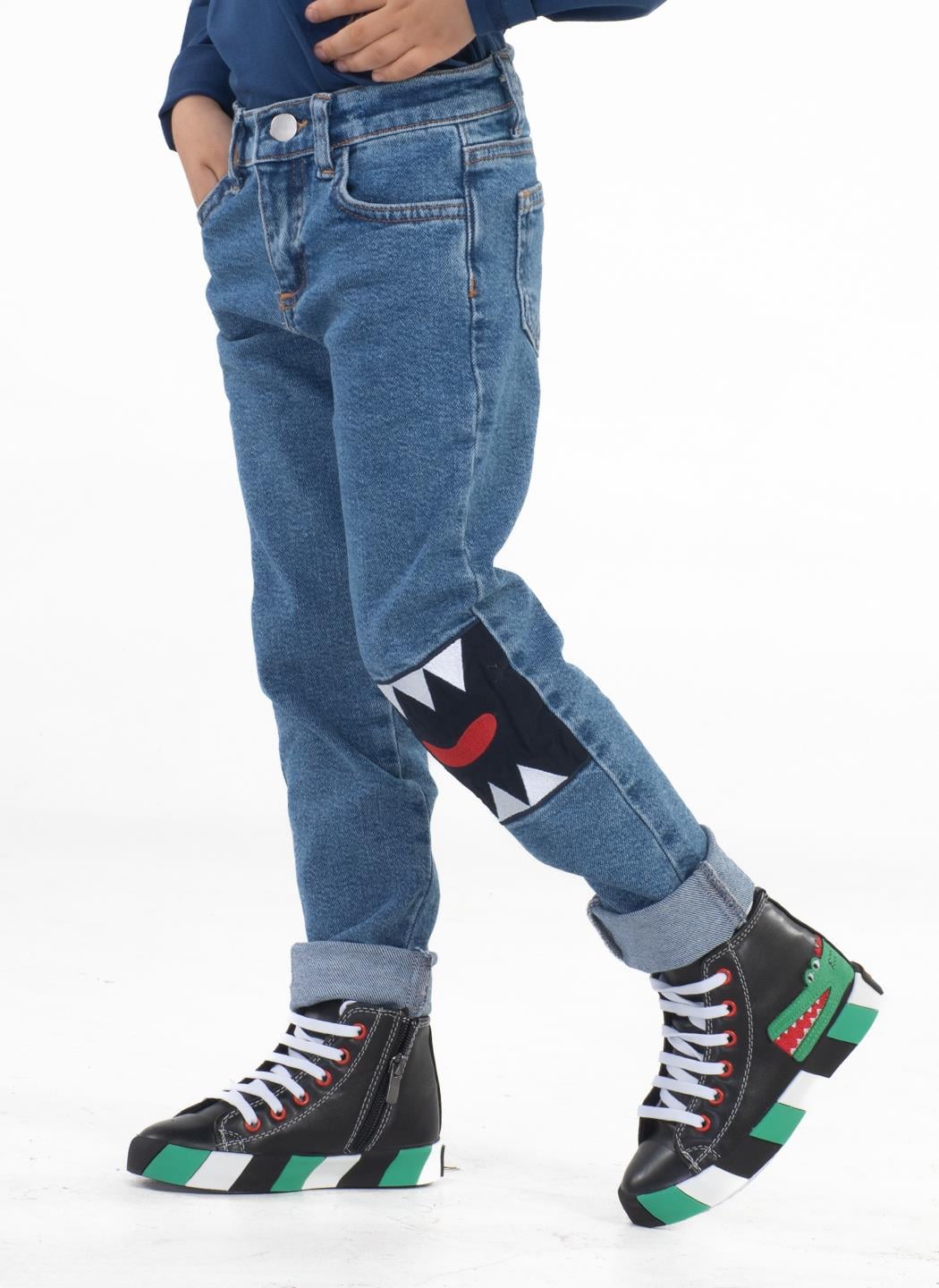 Beast Erkek Çocuk Denim Pantolon