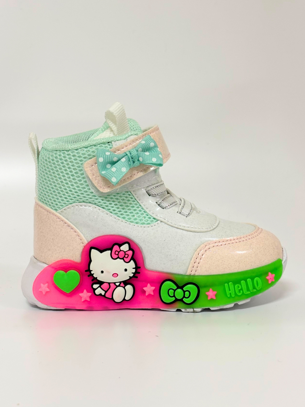 Mint Hello Cat Kız Çocuk Sneakers