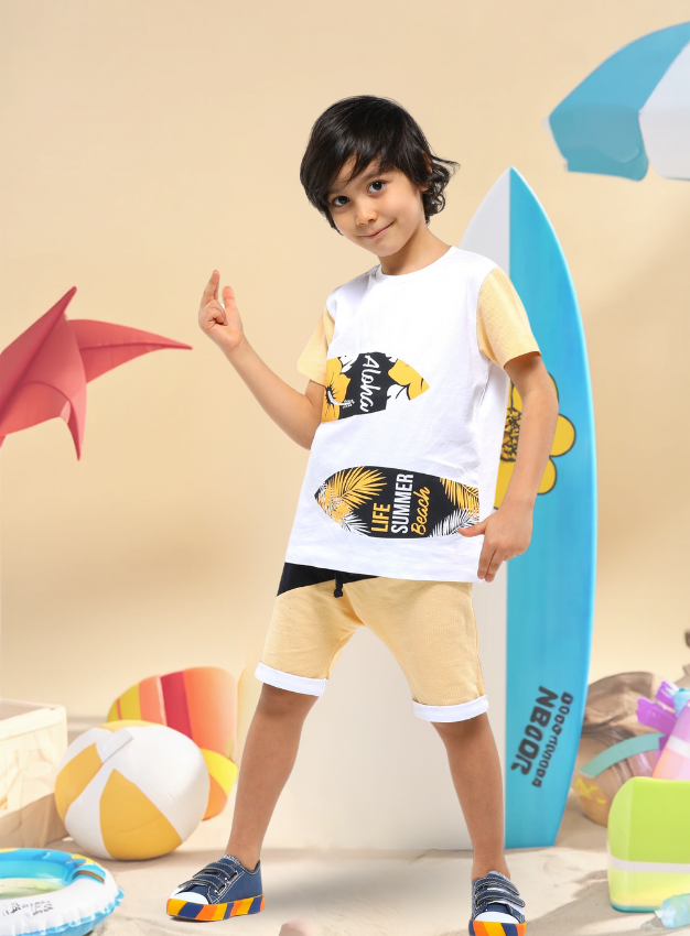 Surfer Baggy Erkek Çocuk Şort Takım