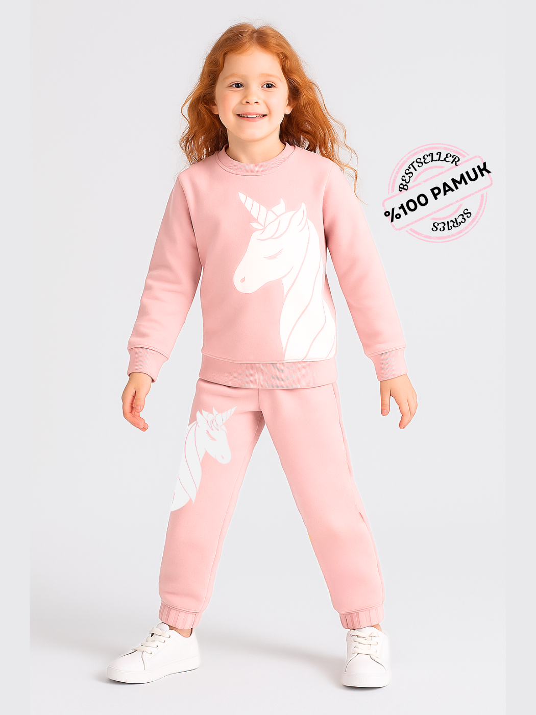 Unicorn 3d Kız Çocuk Eşofman Takım