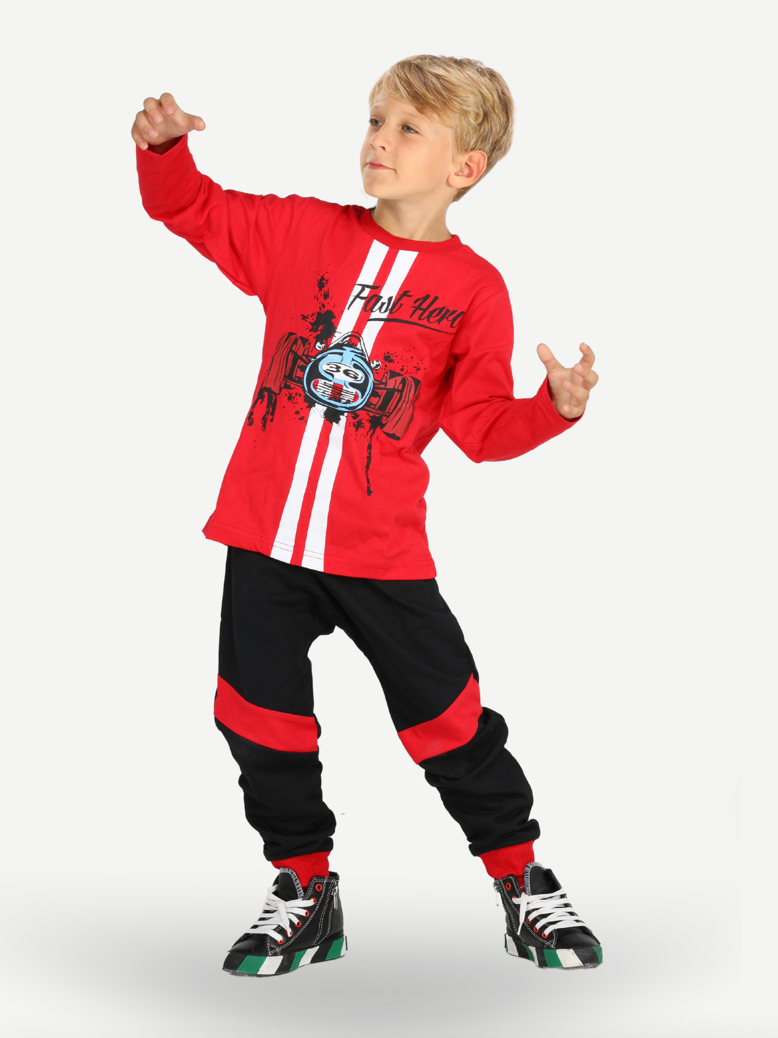 Yarışcı Baggy Kesim Pantolon +T-shirt Takım