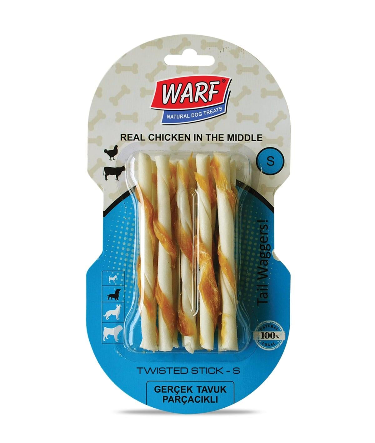 Tavuklu Burgu Kemik 12 CM 10'lu 90 gr