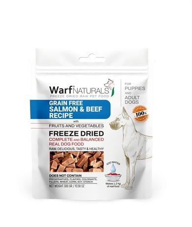 Freeze Dried - Somonlu & Dana Etli Köpek Maması 300 gr 