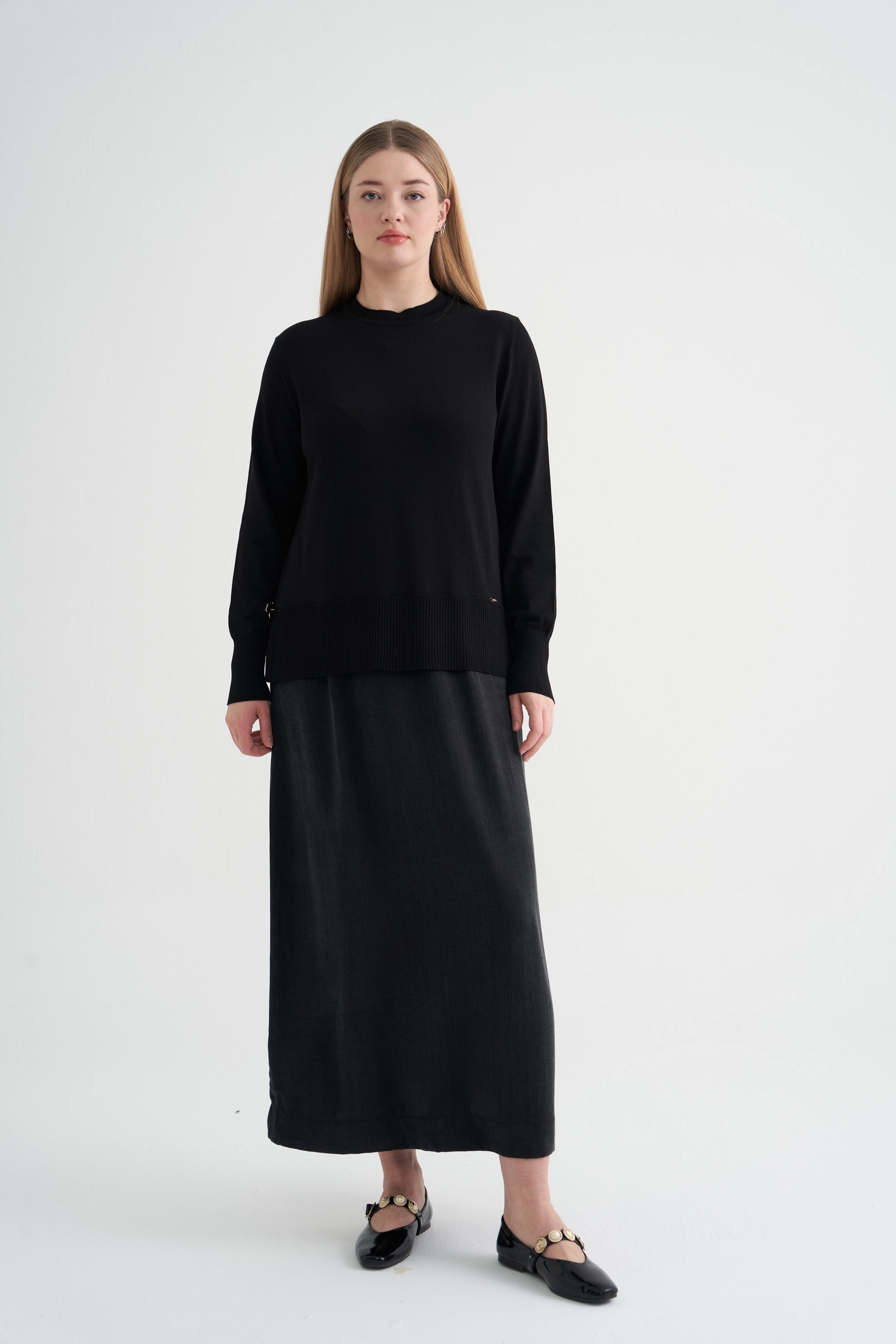 3131 ÜST TRİKO ETEĞİ KUPRA ELBİSE