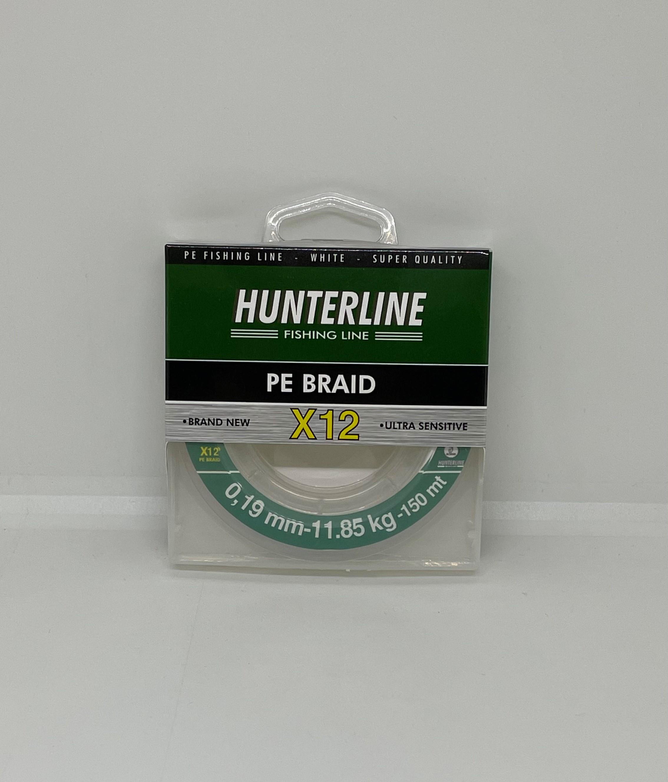 Hunterline Pe Braid x12 Beyaz Örgü 0,19mm İp Misina - 150 Mt