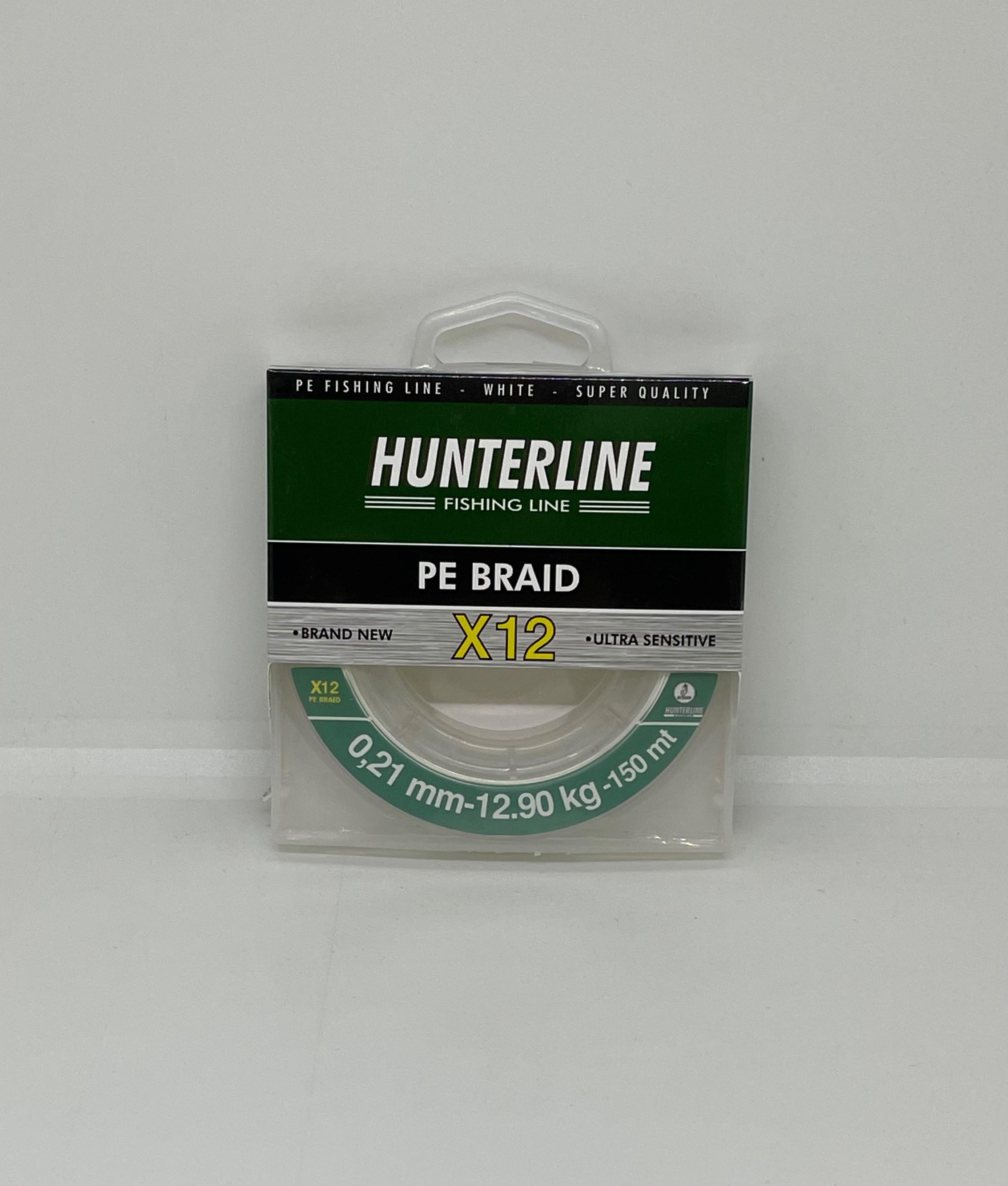 Hunterline Pe Braid x12 Beyaz Örgü 0,21mm İp Misina - 150 Mt