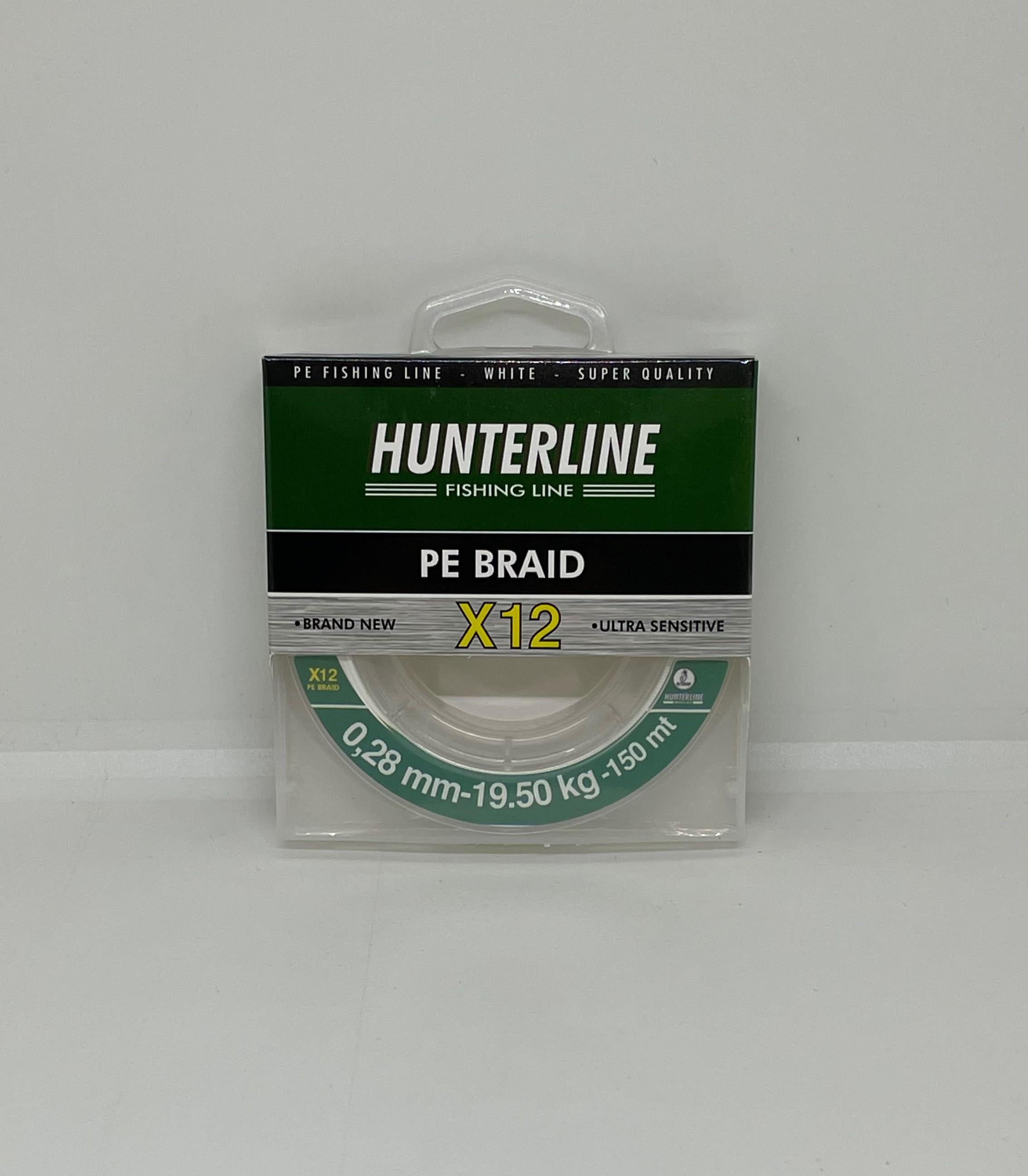 Hunterline Pe Braid x12 Beyaz Örgü 0,28mm İp Misina - 150 Mt