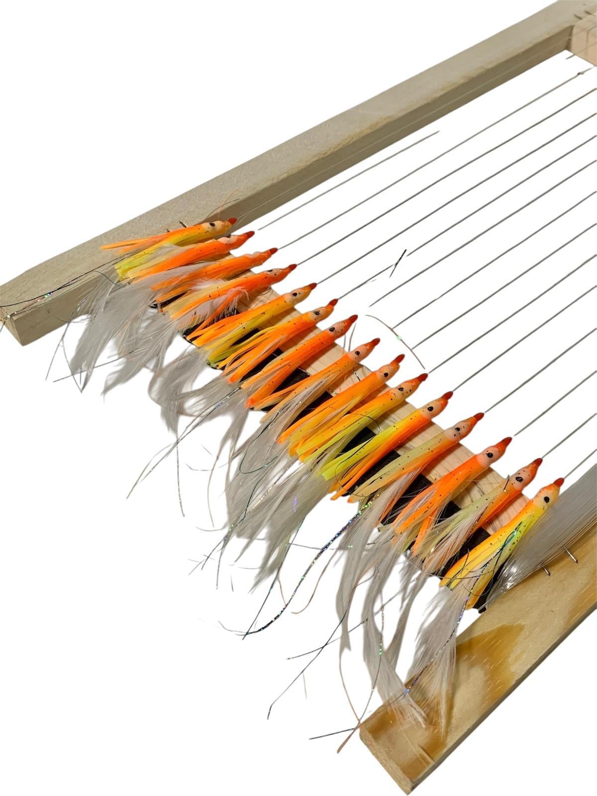 Palamut Çaparisi -Turuncu Slikon Beyaz Tüy