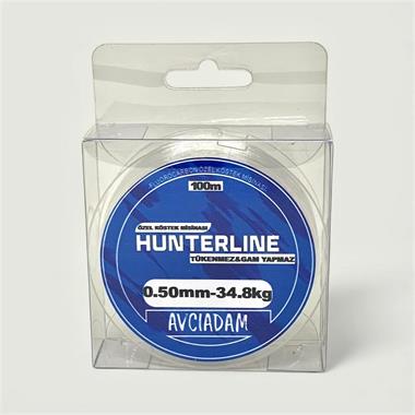 Hunterlıne 0,50mm - 34,8kg 100m Fluorocarbon Köstek Misinası