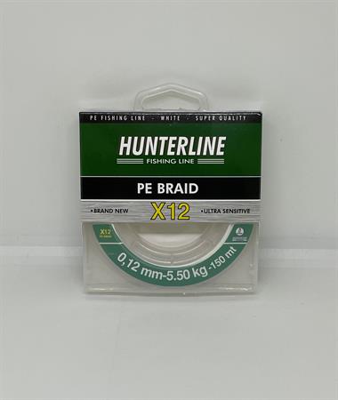 Hunterline Pe Braid x12 Beyaz Örgü 0,12mm İp Misina - 150 Mt