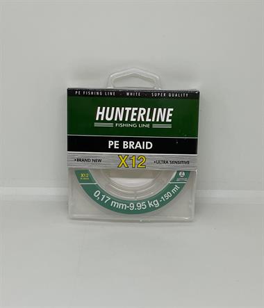 Hunterline Pe Braid x12 Beyaz Örgü 0,17mm İp Misina - 150 Mt