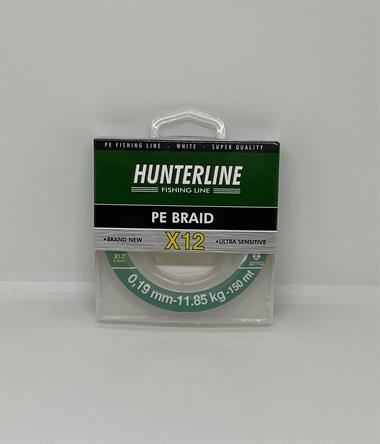 Hunterline Pe Braid x12 Beyaz Örgü 0,19mm İp Misina - 150 Mt