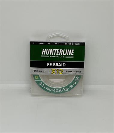 Hunterline Pe Braid x12 Beyaz Örgü 0,21mm İp Misina - 150 Mt