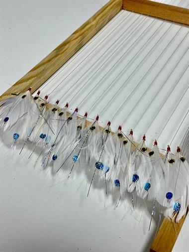 Palamut Çaparisi - Beyaz Tüy Mavi Hologran