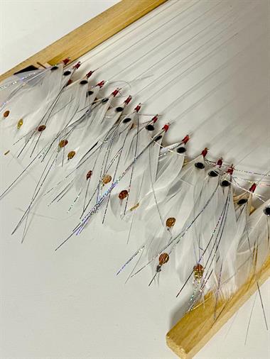 Palamut Çaparisi - Beyaz Tüy  Sarı Hologram