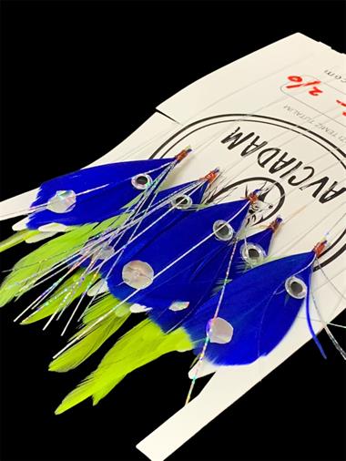 Tüy Çapari Yeşil Üstü Mavi