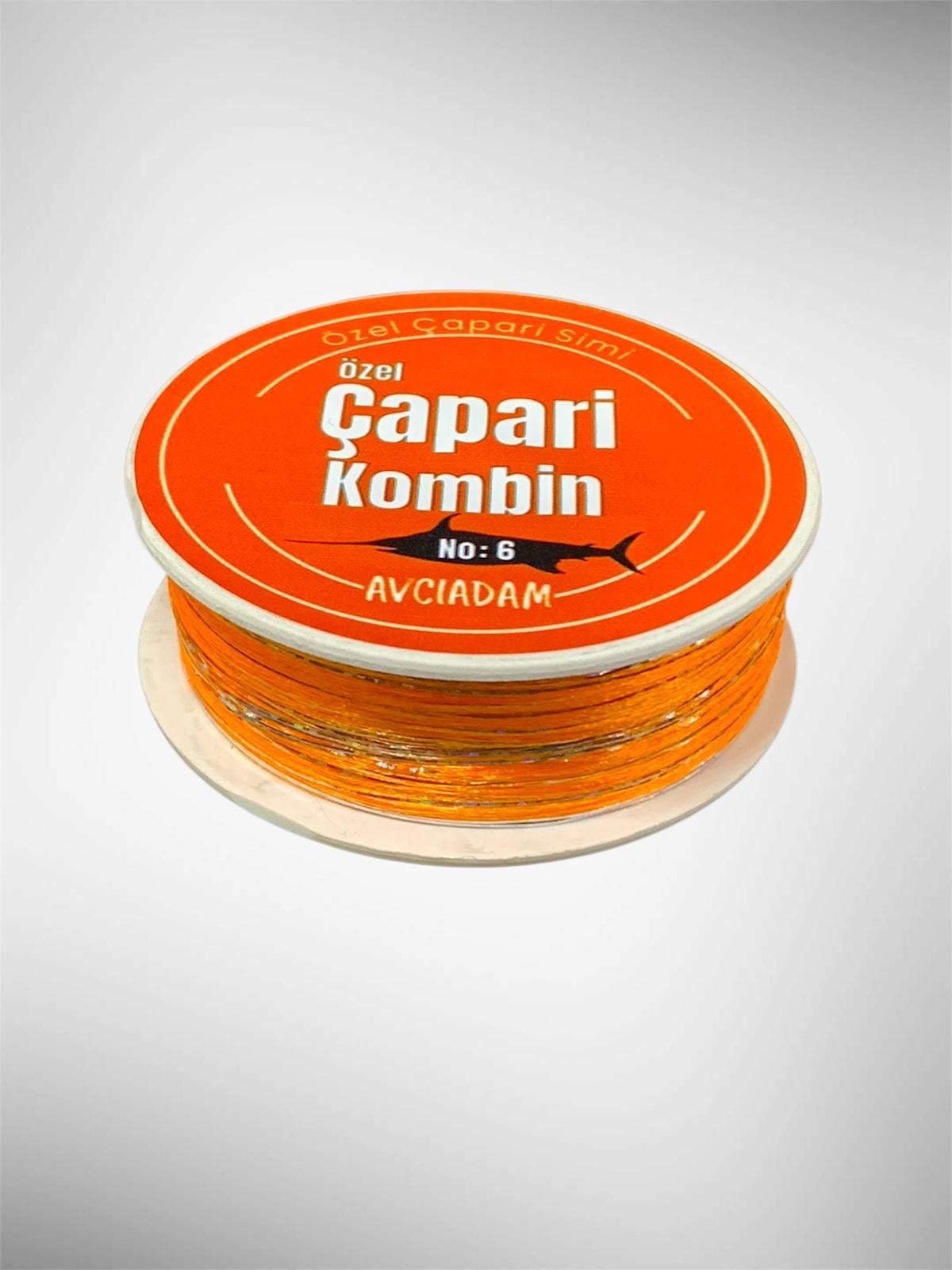 Çapari Kombini - Turuncu Organze & Beyaz Hologram