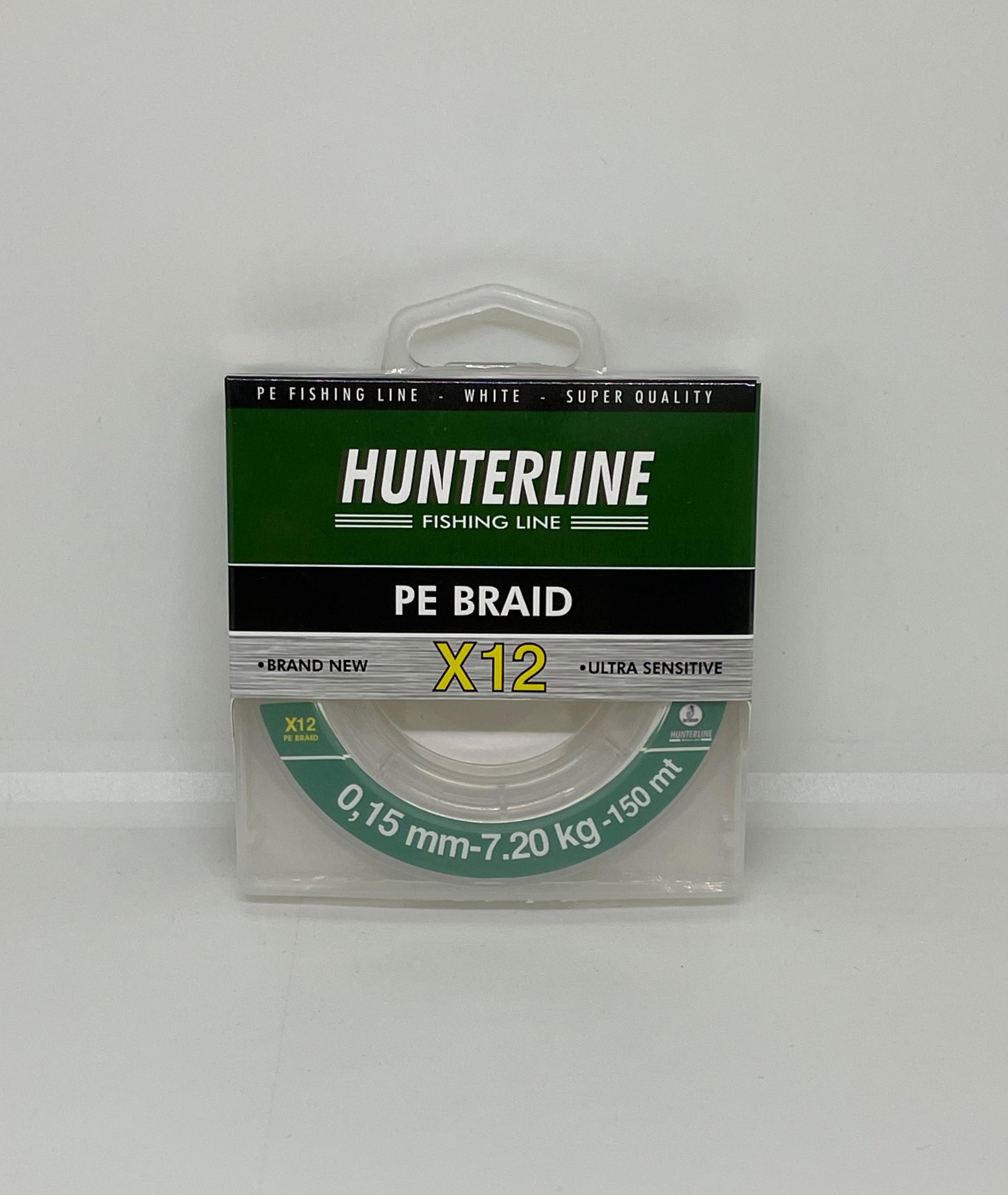 Hunterline Pe Braid x12 Beyaz Örgü 0,15mm İp Misina - 150 Mt