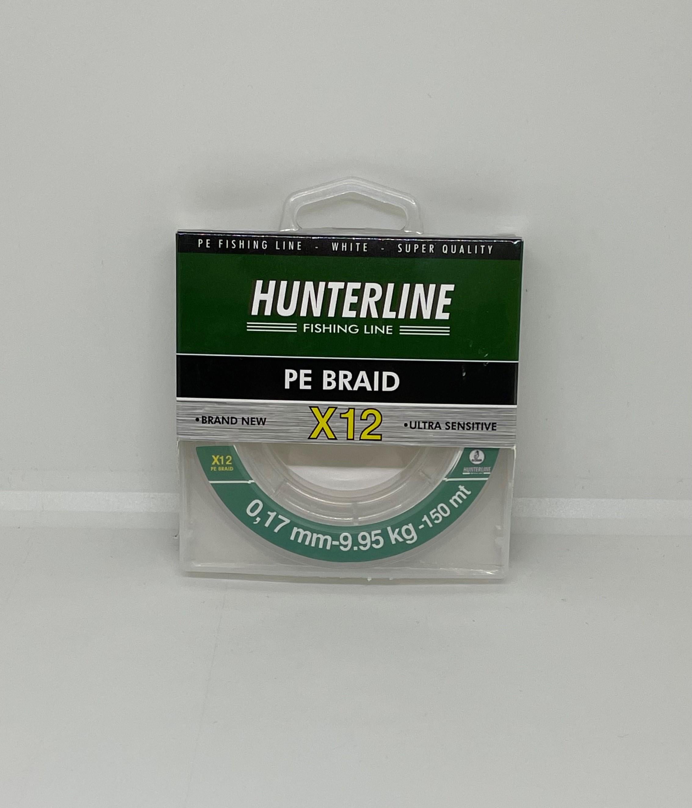 Hunterline Pe Braid x12 Beyaz Örgü 0,17mm İp Misina - 150 Mt