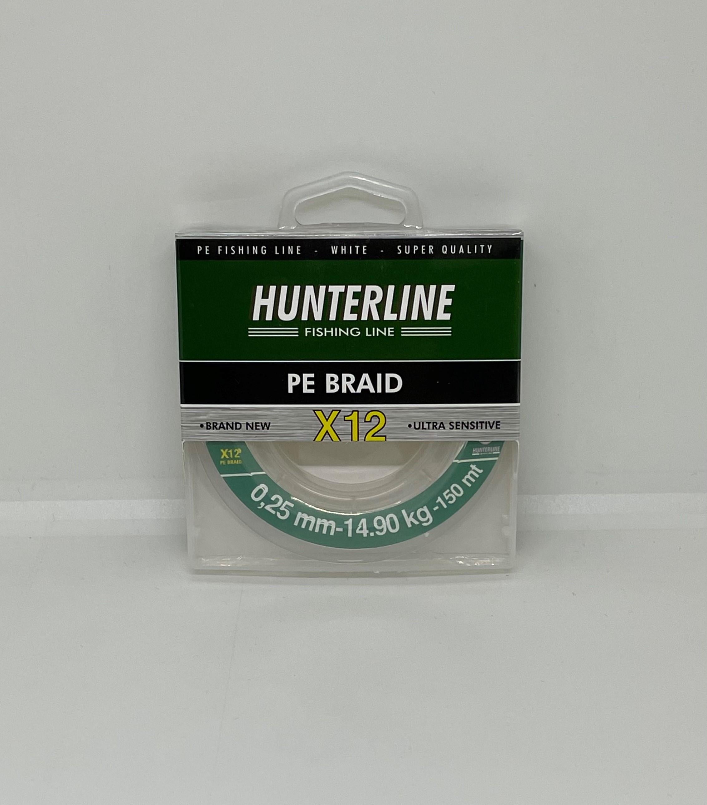 Hunterline Pe Braid x12 Beyaz Örgü 0,25mm İp Misina - 150 Mt