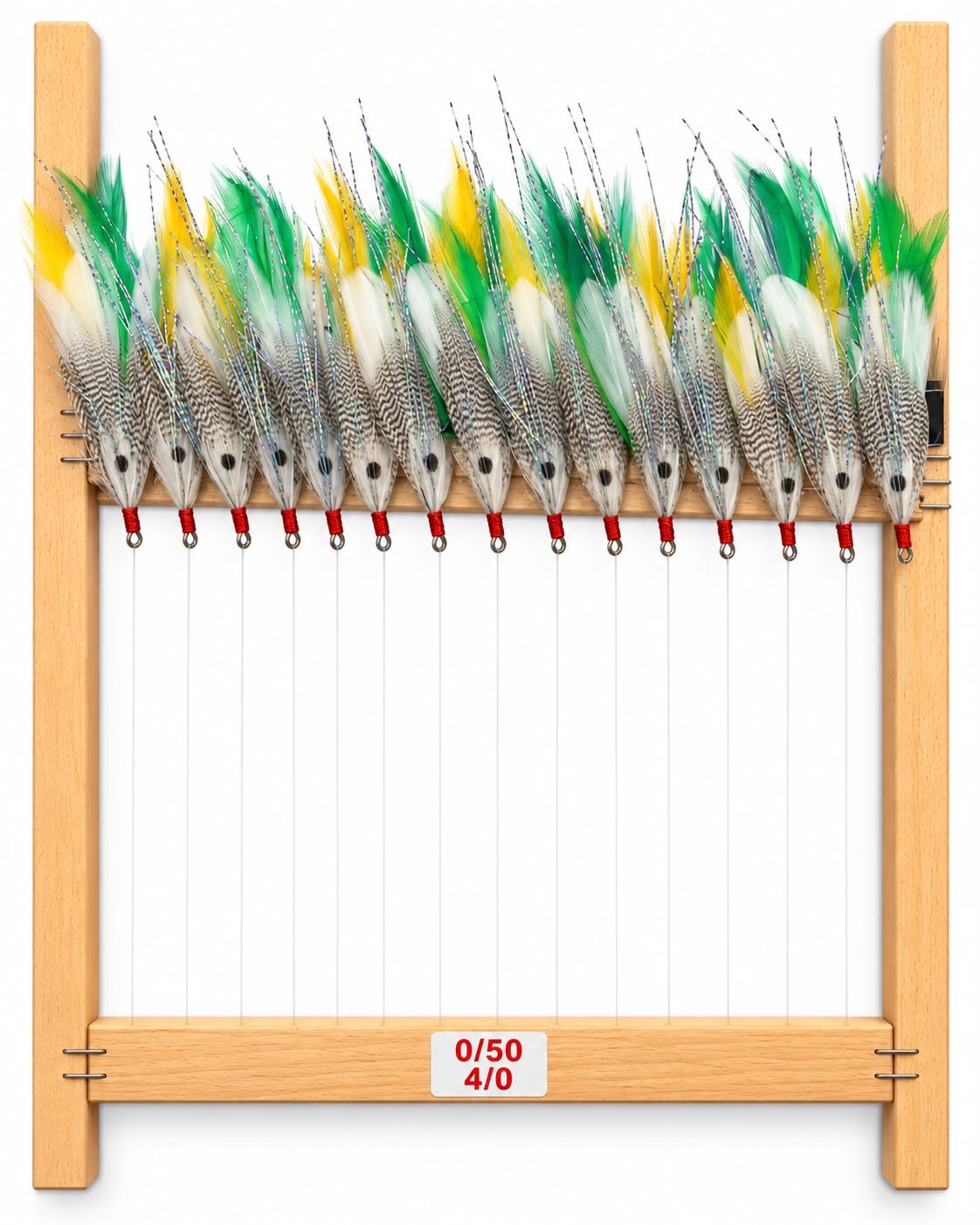 Palamut Çaparisi - Yeşil ve Sarı Tüylü Zebra Desen