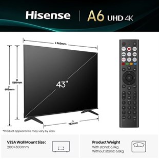 HISENSE 43A6Q 43