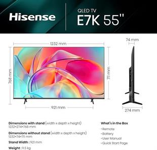 HISENSE 55E7KQ 55