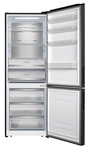 HISENSE RB645N4BFE 495 Lt. ÇİFT KAPILI NO FROST INV.  KOMBİ BUZDOLABI SİYAH