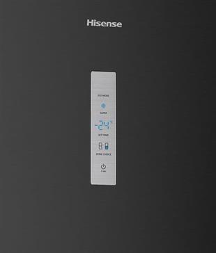 HISENSE RB645N4BFE 495 Lt. ÇİFT KAPILI NO FROST INV.  KOMBİ BUZDOLABI SİYAH