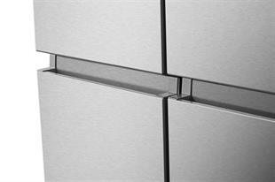 HISENSE RQ760N4SASE 584 LT. 4 KAPILI GARDROP TİPİ NO FROST SU ve BUZ HAZNELİ BUZDOLABI INOX
