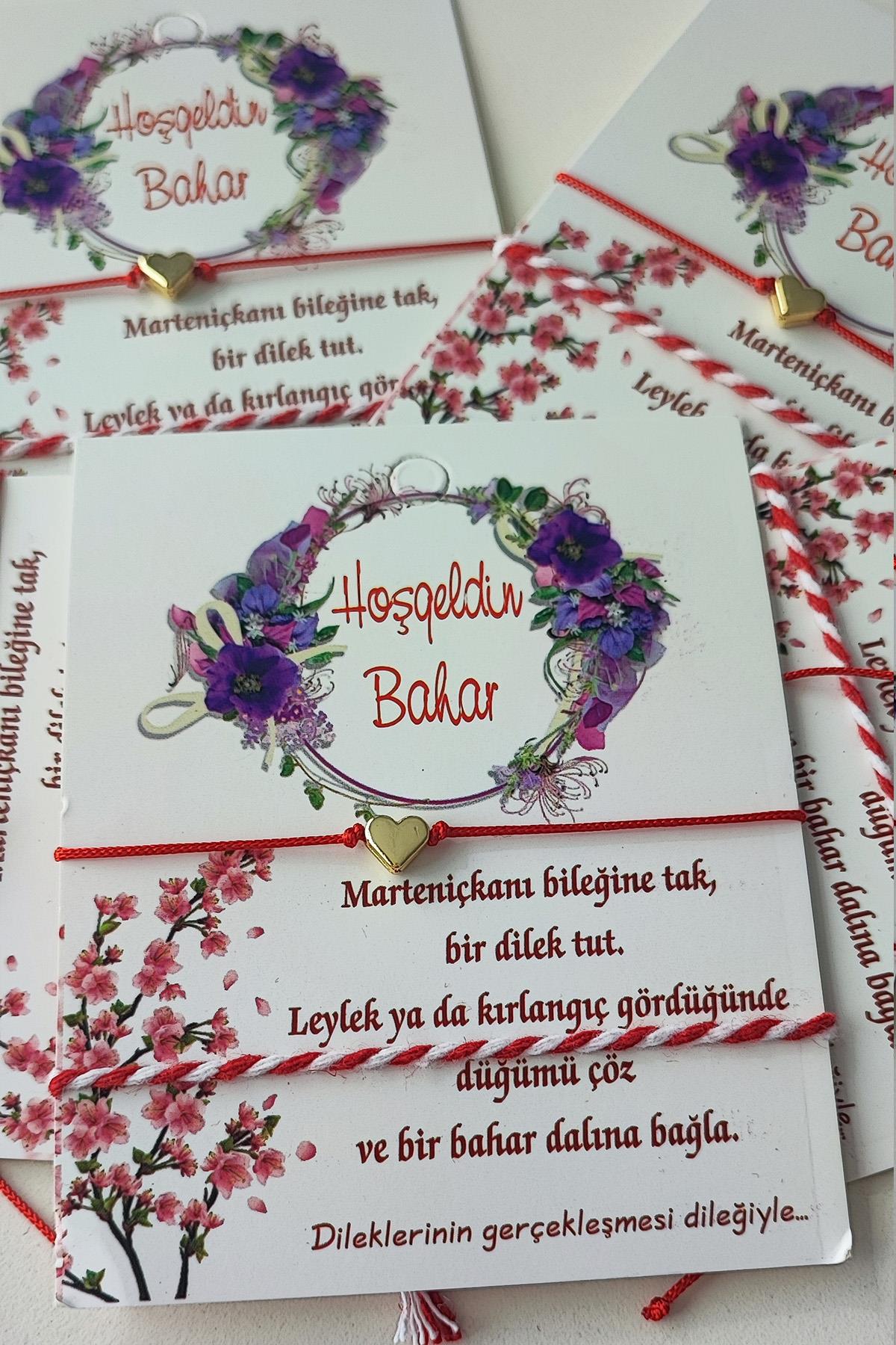 (5 ADET) Kalpli Şans Bilekliği ve Marteniçka Bileklik  (Ayrı Ayrı Kartlıdır)
