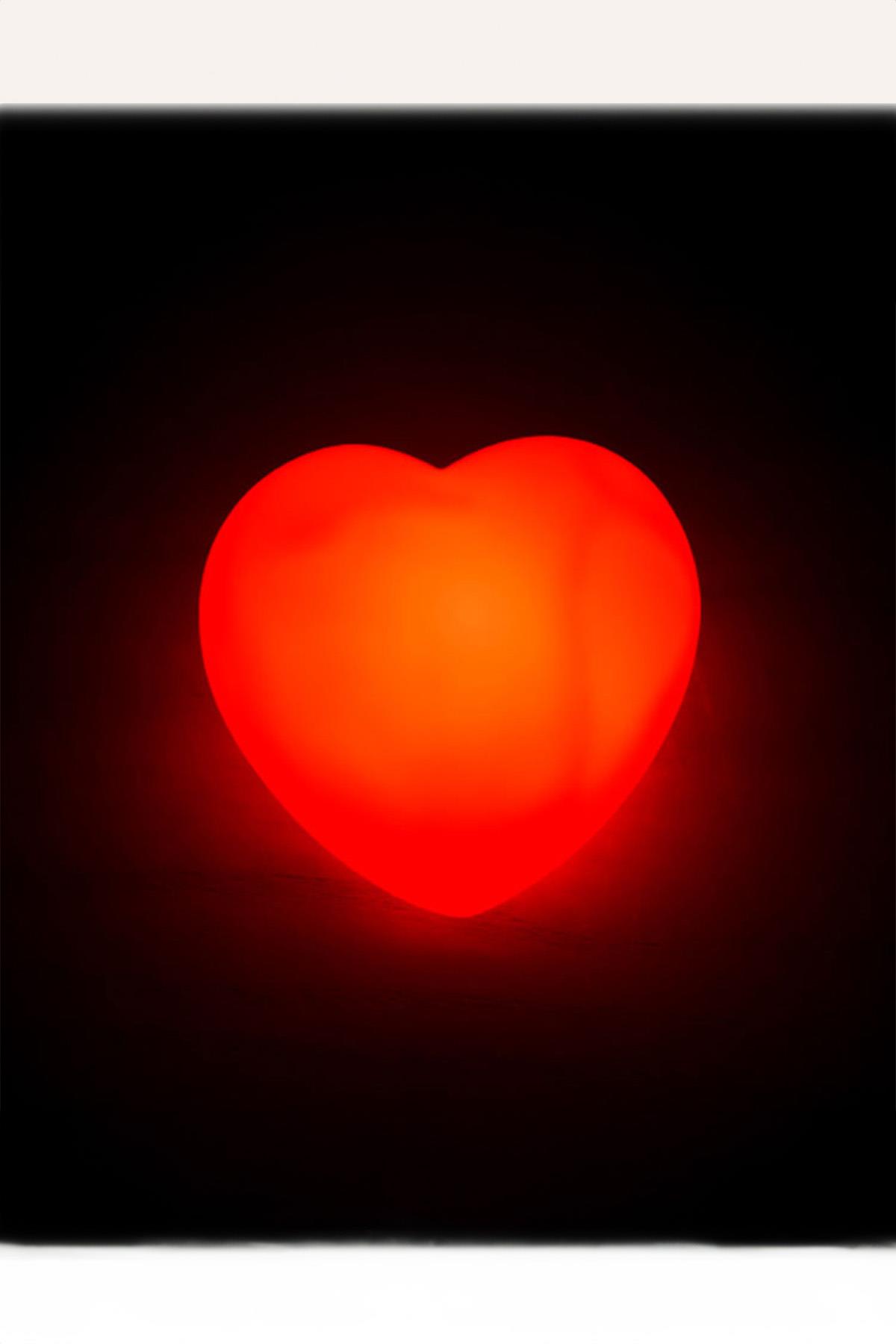 Led Işıklı Kırmızı Kalp