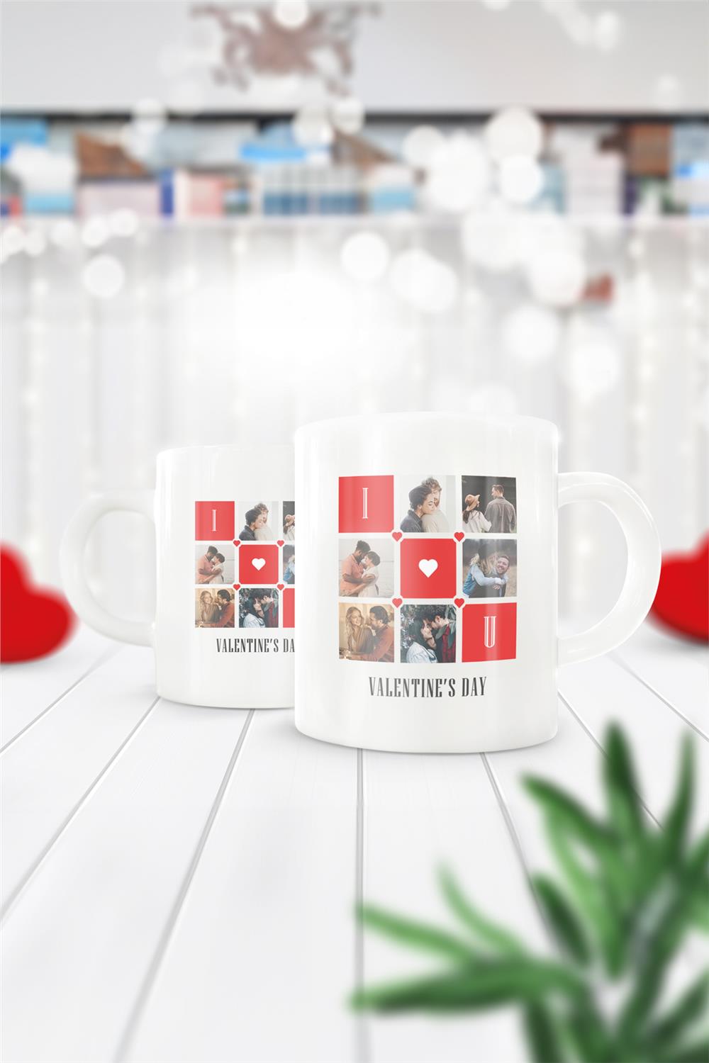 Sevgililer Günü Baskılı Bardak