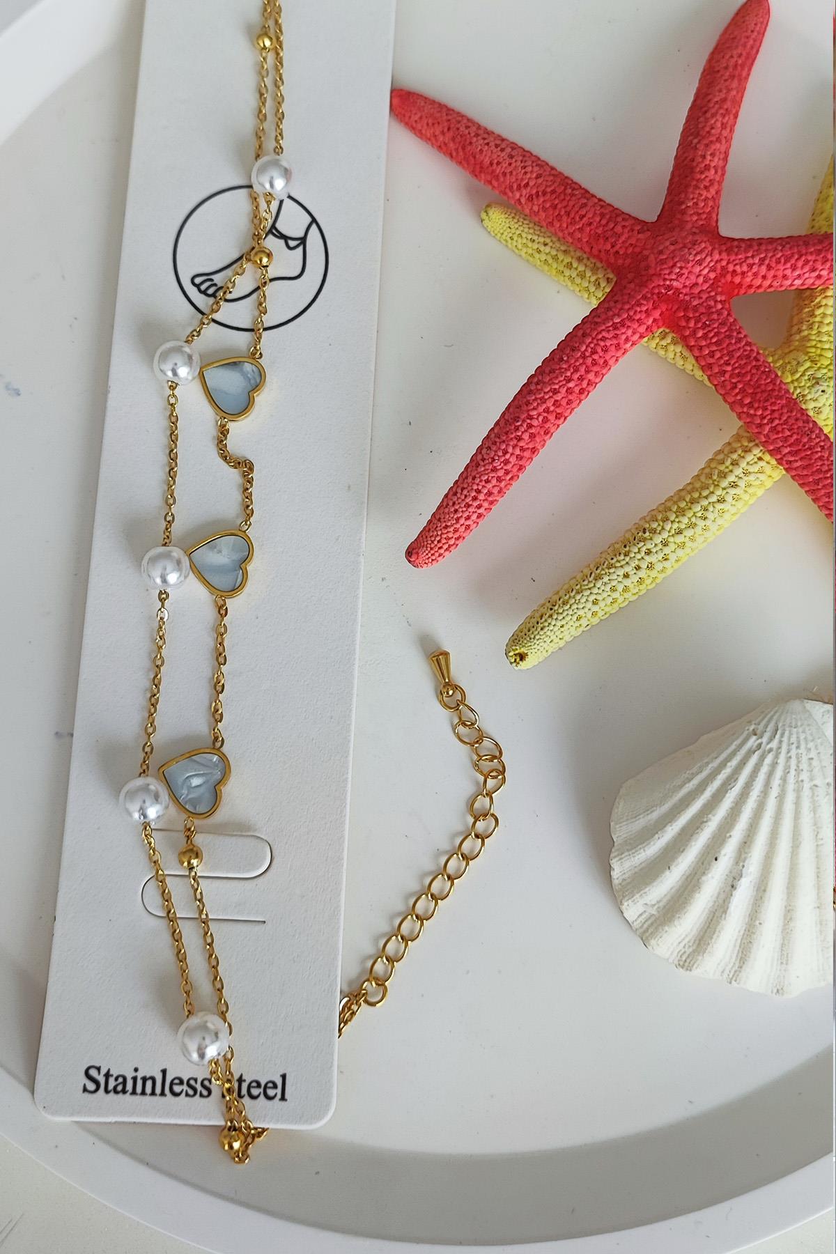 Zirkon Taşlı Pastel Nude-Gold Renk Kalp Model Çanta Aksesuarı Ve Anahtarlık