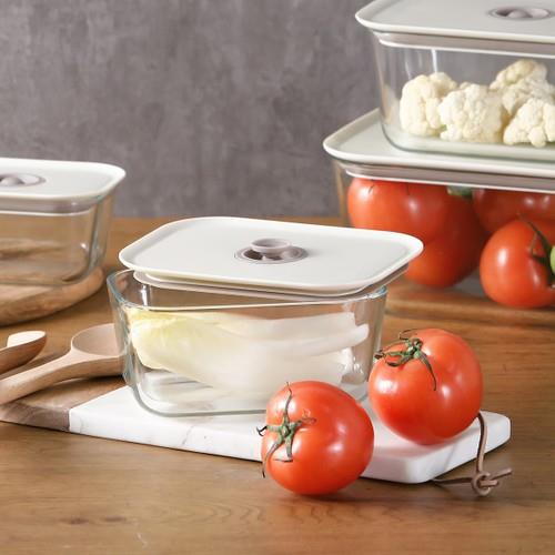 FİKA CLIK DİKDÖRTGEN SAKLAMA KABI 800ML BEJ