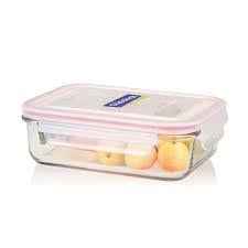 GLASSLOCK DİKDÖRTGEN CAM SAK.KABI 1000ML