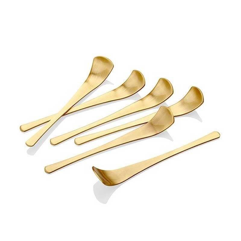 KOLEKSİYON İSTANBUL ÇAY KAŞIK SET 6'LI MAT ALTIN