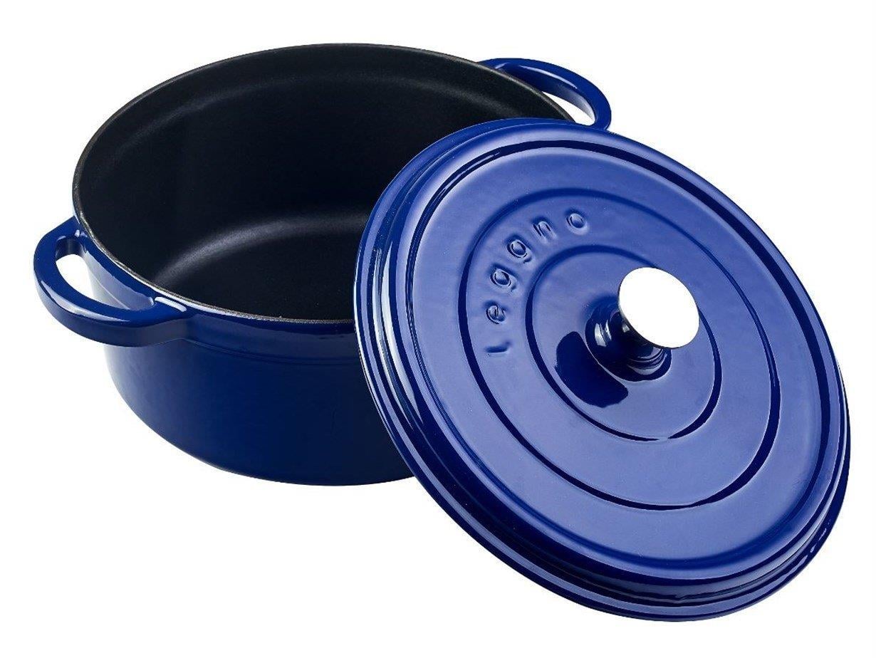 LEGGNO FLAME DÖKÜM DERİN TENCERE MAVİ 24 CM