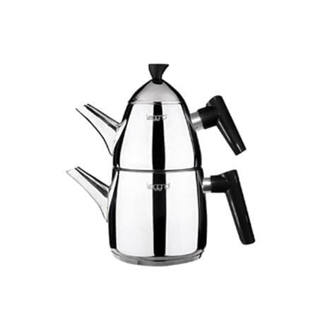 LEGGNO JOY ÇAYDANLIK SETI 1LT+2LT SOFT TOUCH SİYAH SAP