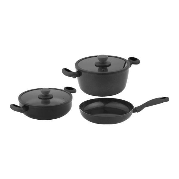 LEGGNO UNIQUE SÜZGEÇLİ ÇELİK TENCERE SETİ 8 PARÇA