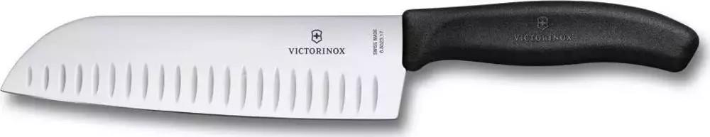 VICTORINOX SANTOKU BIÇAĞI KANALLI AĞ.BLİSTERLİ