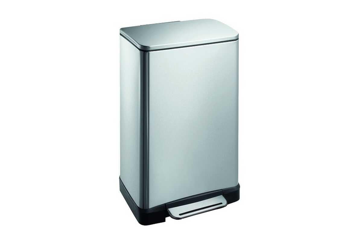 PRİMANOVA PASL.ÇELİK E-CUBE 30LT SOFTCLOSE PED.ÇÖP KOVASI