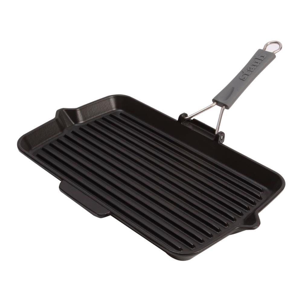 STAUB 405093430 DÖKÜM IZGARA/KATLANIR SAPLI SİYAH 34*21 CM