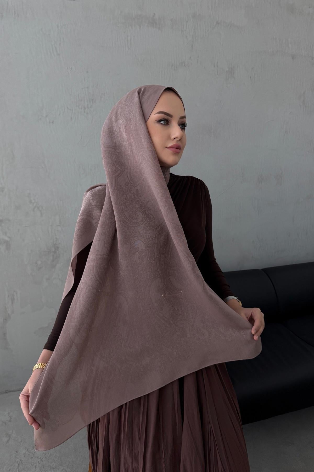 Açık Vizon  Helena Pamuk Kaşmir Şal