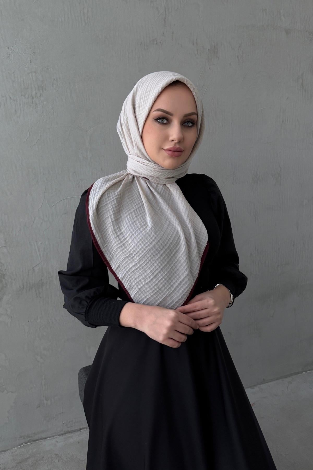 Açık Vizon Müslin Eşarp 