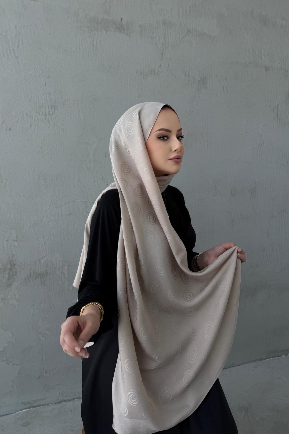 Açık Vizon Naila Şal 