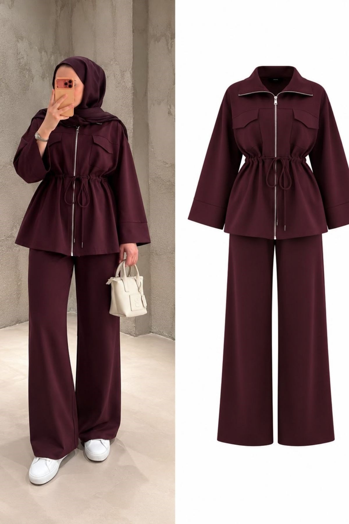 Anka Oys Takım Bordo
