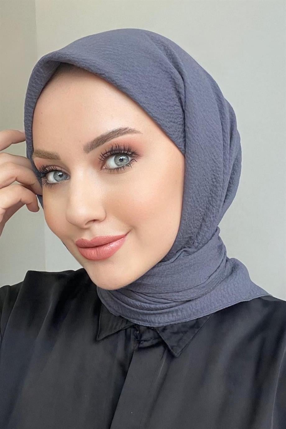 Antrasit Naturel Eşarp 