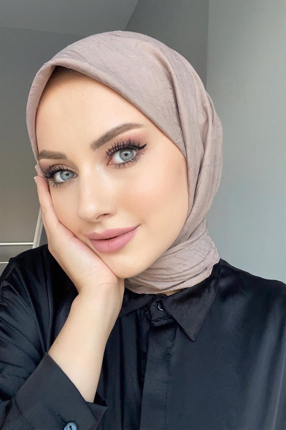 Bej Bambu Eşarp