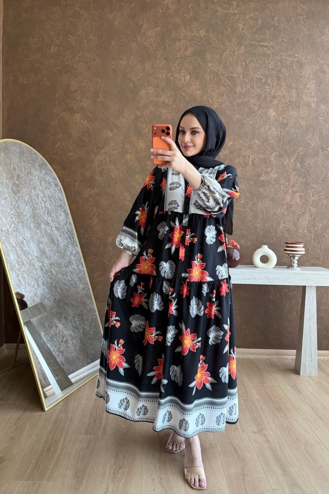 Beyza Viskon Elbise Siyah